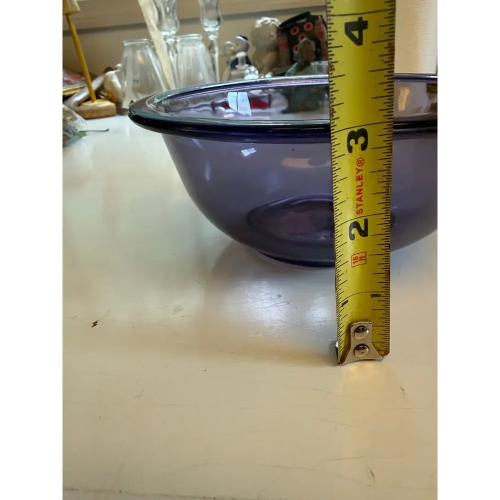 Vintage Pyrex 1-quart Mixing Bowl Discontinued Amethyst Purple Glass